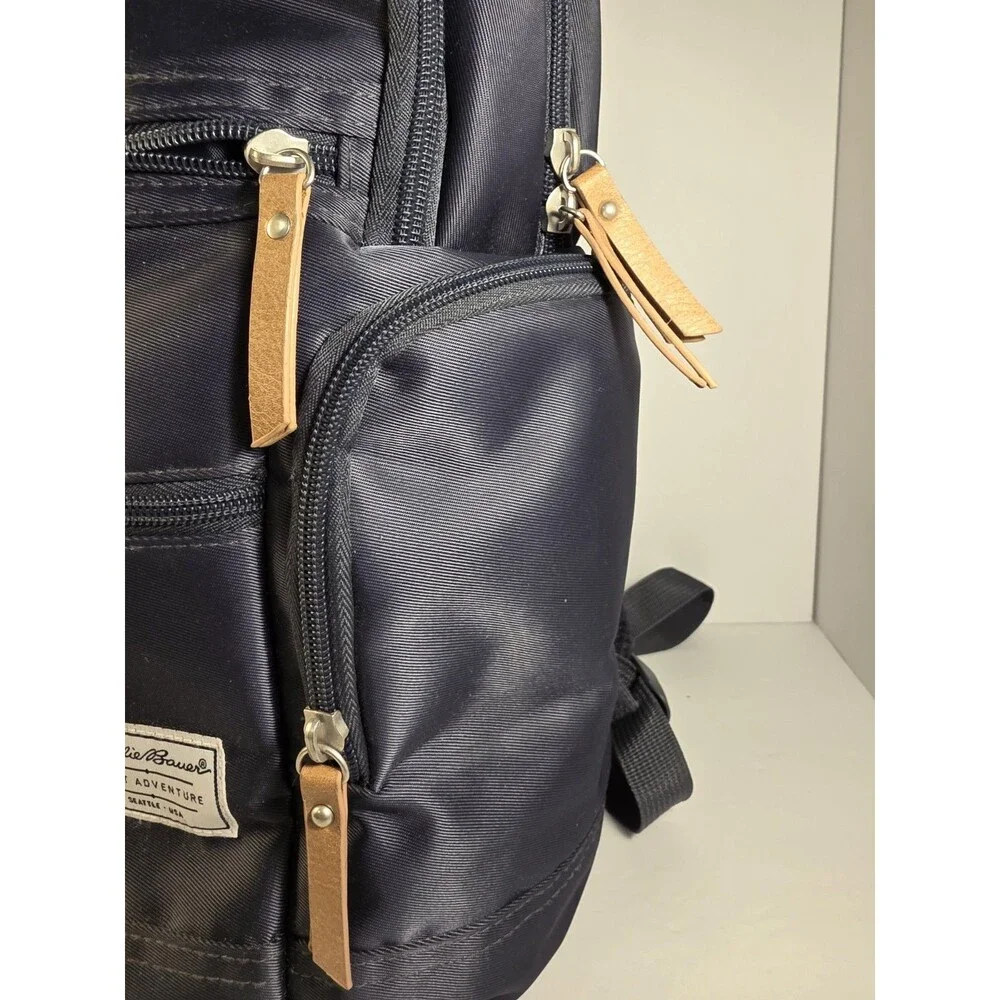 Eddie Bauer Highlands Peak Baby Diaper Bag Backpack Insulated Side Pockets